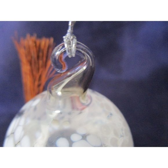 Hand Blown Art Glass Snowman Ornament Unsigned EUC No Scarf - Picture 13 of 13